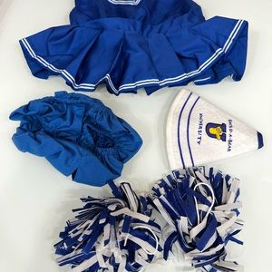 Build a Bear Cheer Leader Outfit Clothes Lot Blue White